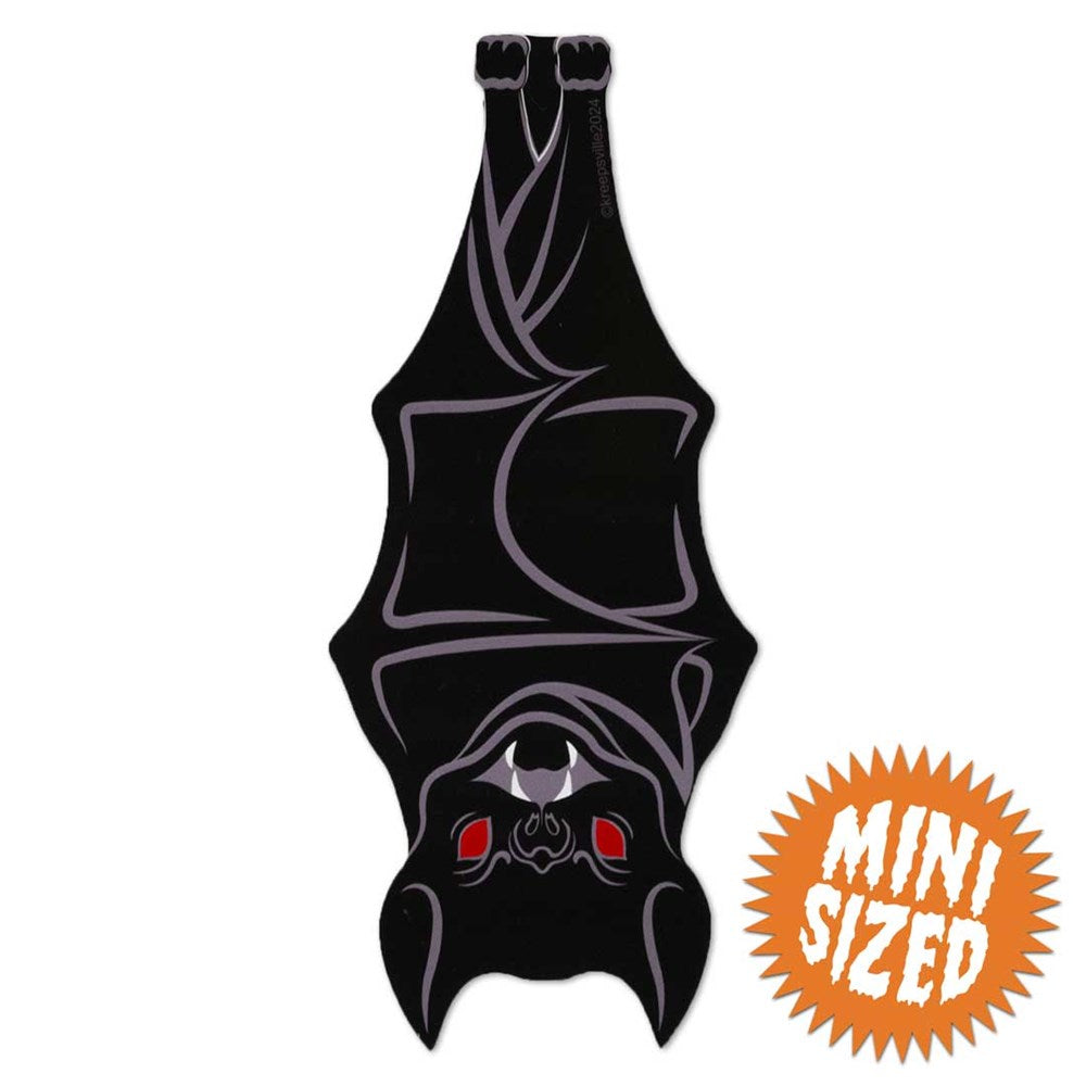 Hanging Bat Mini Vinyl Sticker - Kreepsville