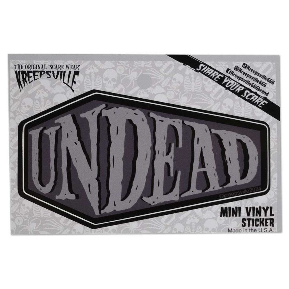 Undead Coffin Mini Vinyl Sticker - Kreepsville