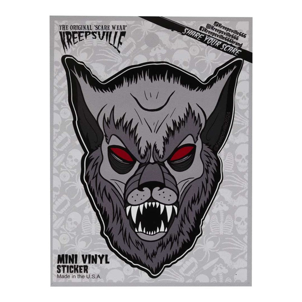 Werewolf Graves Mini Vinyl Sticker - Kreepsville