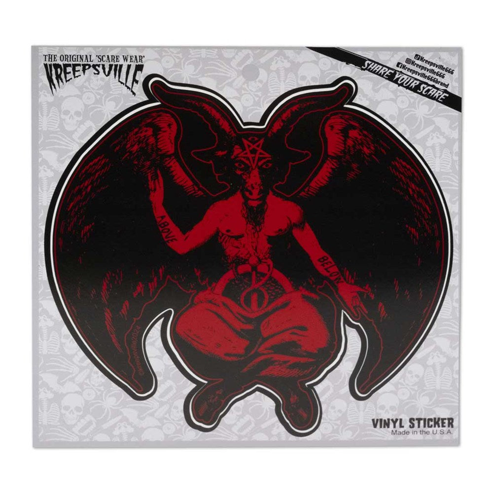 Baphomet Vinyl Sticker - Kreepsville