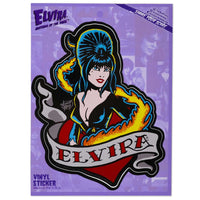 Thumbnail for Elvira Tattoo Heart Vinyl Sticker - Kreepsville