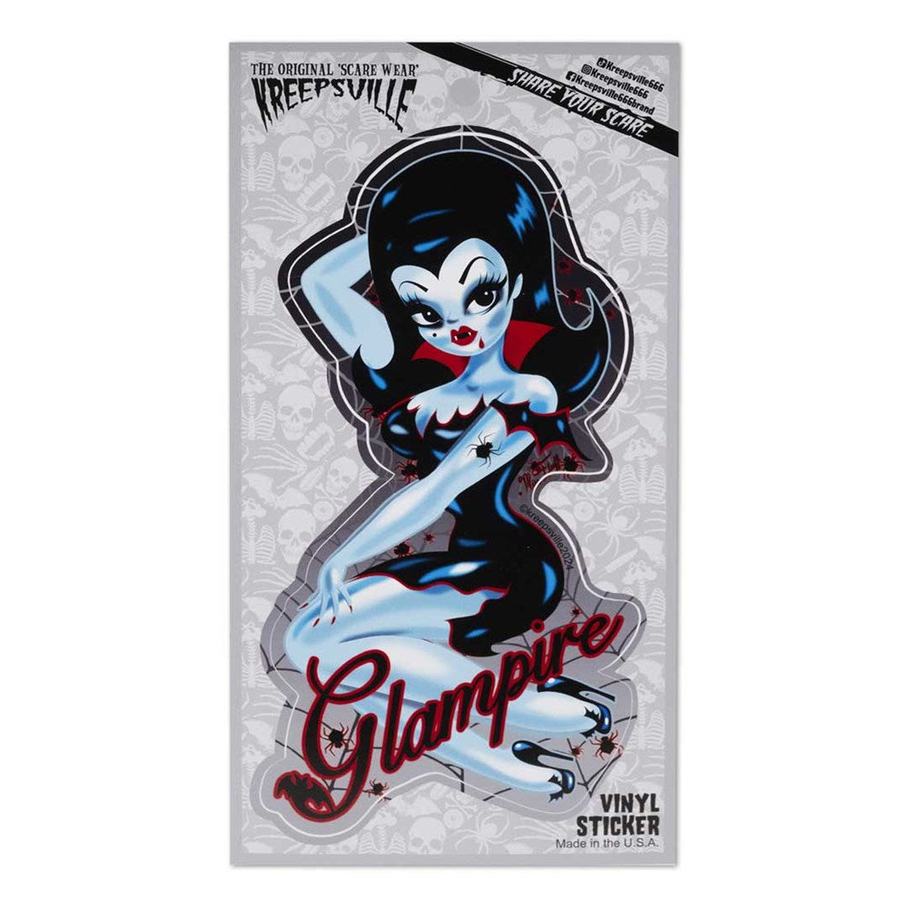 Glampire Pin-up Vinyl Sticker - Kreepsville