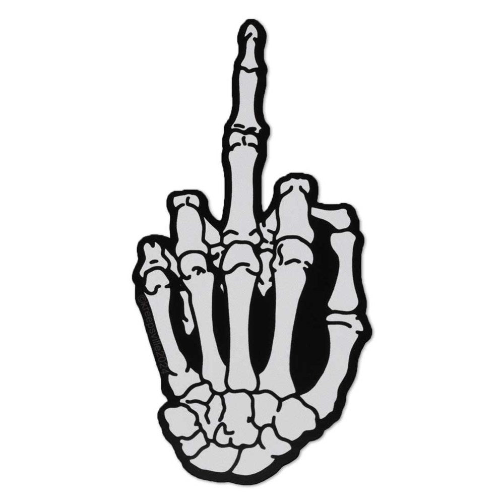 Skeleton Hand Finger Vinyl Sticker - Kreepsville