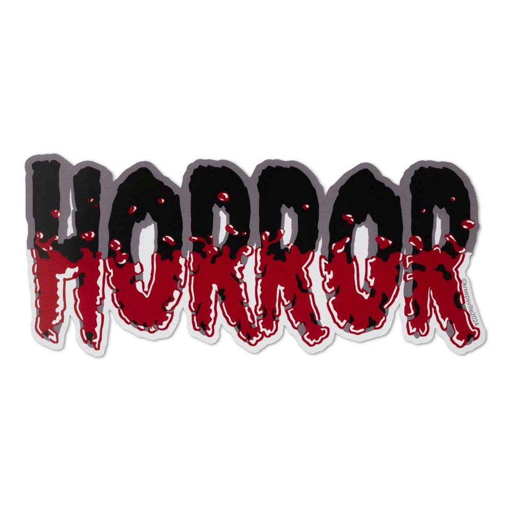 Horror Text Vinyl Sticker - Kreepsville