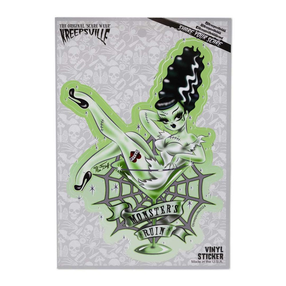 Monsters Ruin Vinyl Sticker - Kreepsville