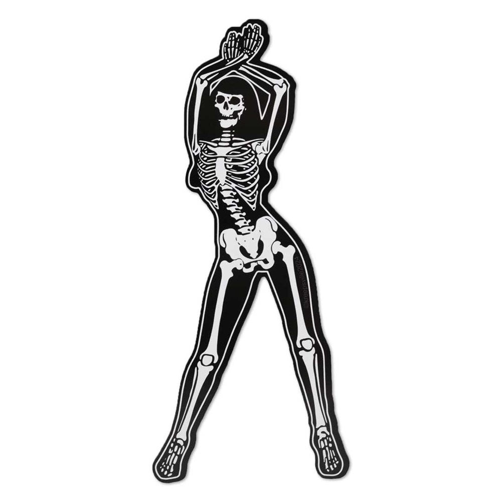 Skeleton Pin-up Arms Standing Vinyl Sticker - Kreepsville