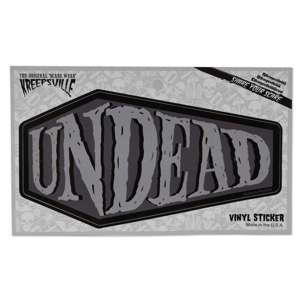 Undead Coffin Sticker - Kreepsville