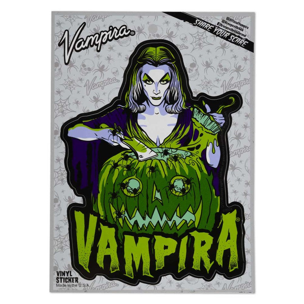 Vampira Hallowqueen Vinyl Sticker - Kreepsville