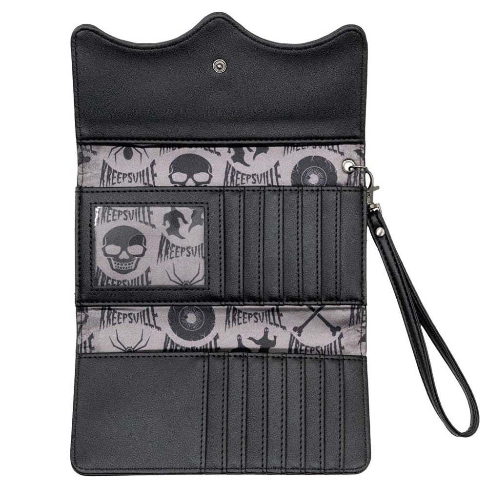 RIP Bat Embossed Trifold Wallet