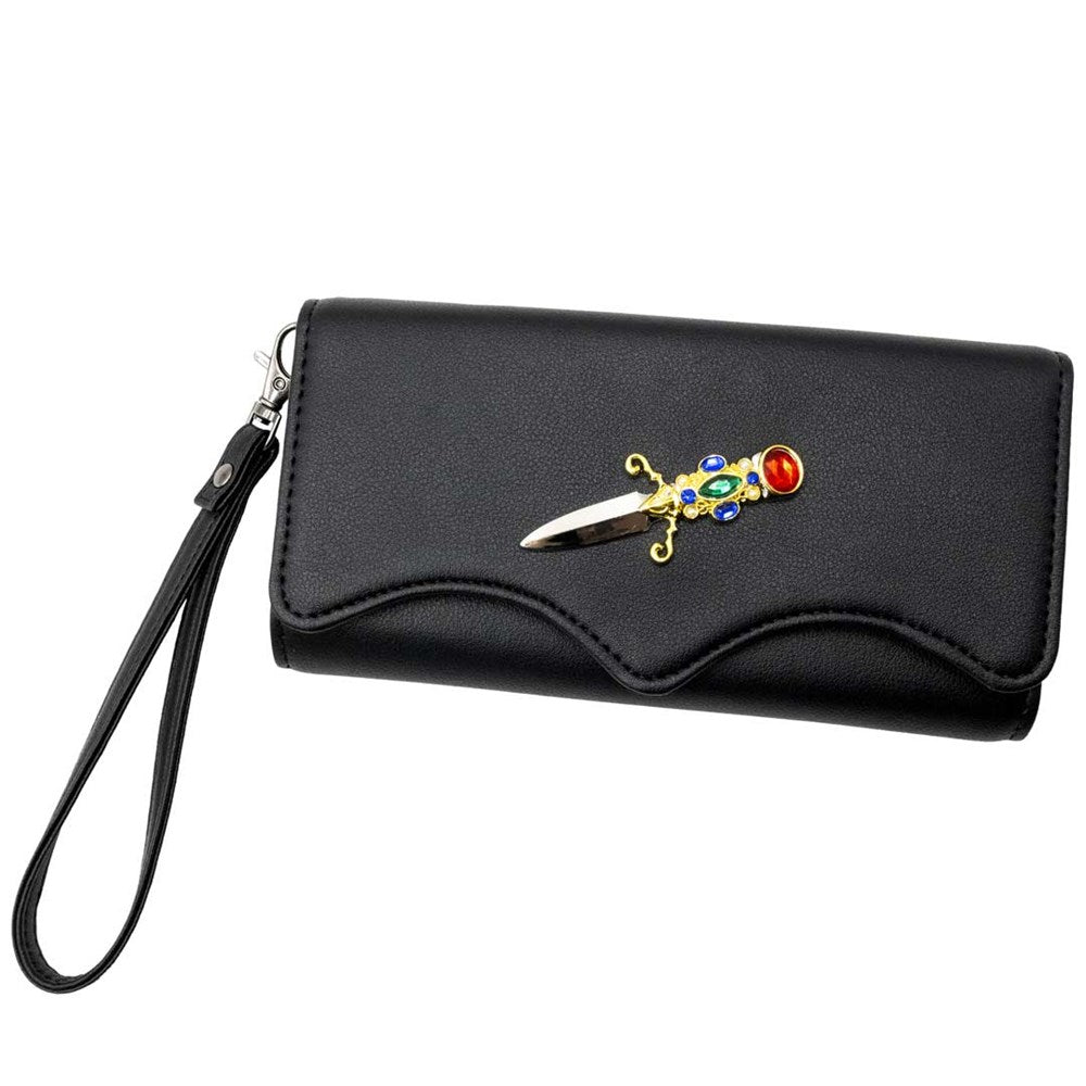 Elvira Dagger Trifold Wallet - Kreepsville