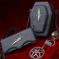 Thumbnail for Elvira Dagger Trifold Wallet - Kreepsville