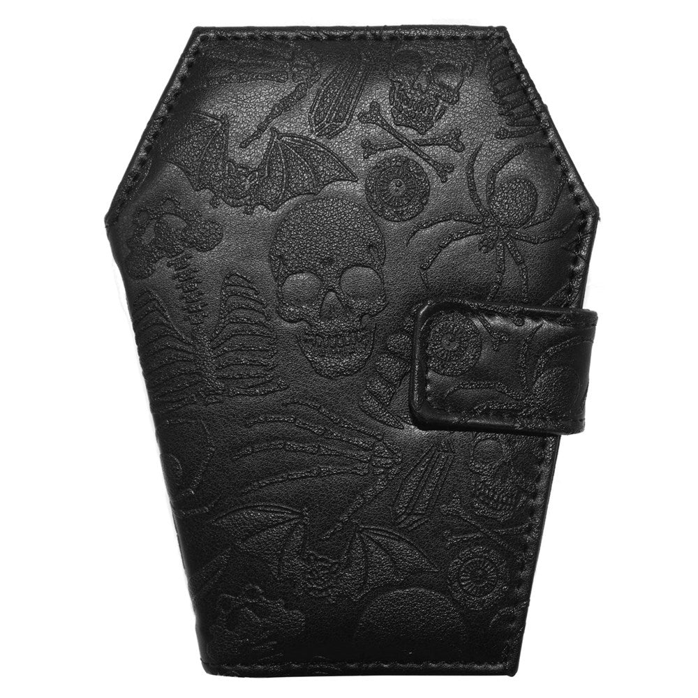 Embossed Skull Coffin Wallet - Kreepsville