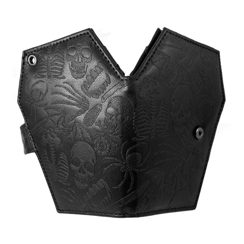 Embossed Skull Coffin Wallet - Kreepsville