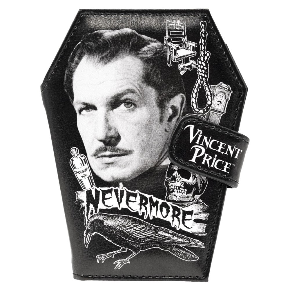 Vincent Price Coffin Wallet Nevermore - Kreepsville