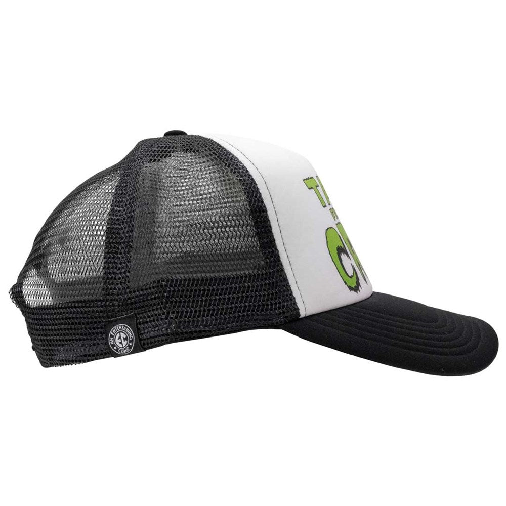 Tales From The Crypt Green Logo Blk Wht Trucker Hat - Kreepsville