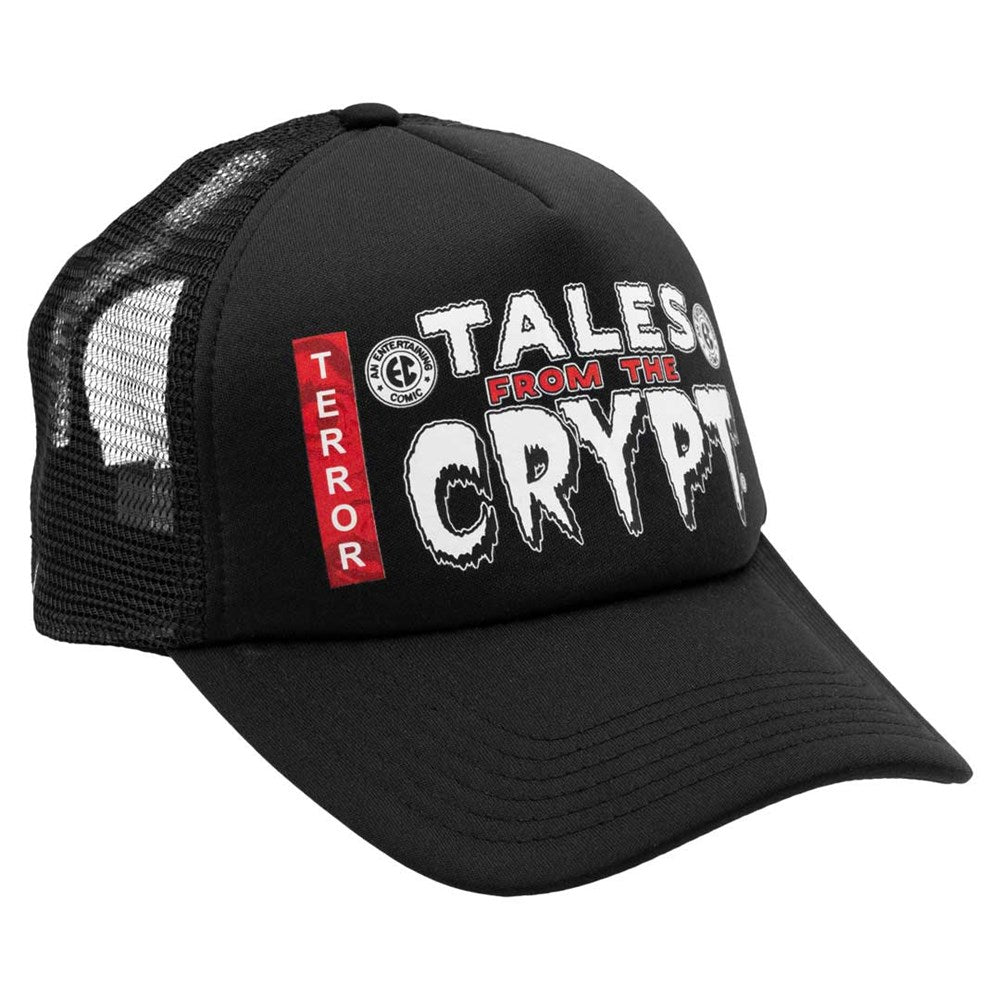 Tales From The Crypt White Masthead Black Trucker Hat - Kreepsville