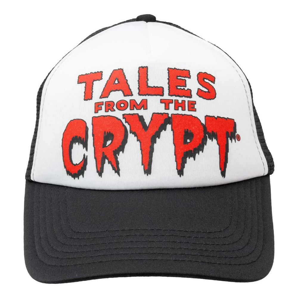 Tales From The Crypt Red Logo Blk Wht Trucker Hat - Kreepsville