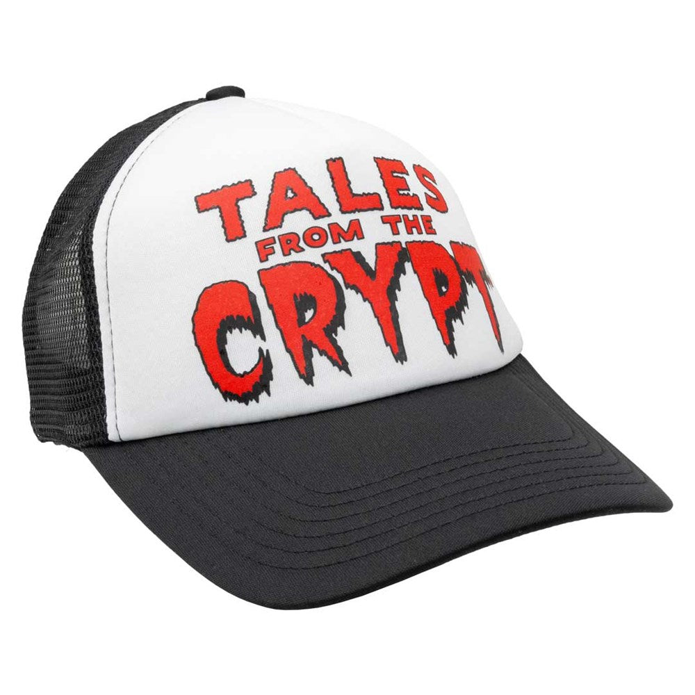 Tales From The Crypt Red Logo Blk Wht Trucker Hat - Kreepsville