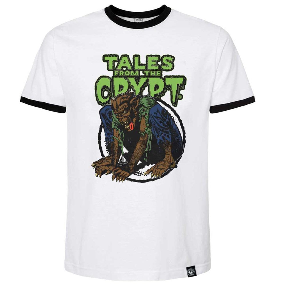 Tales From The Crypt Werewolf Circle Ringer Men's T-Shirt - Kreepsville