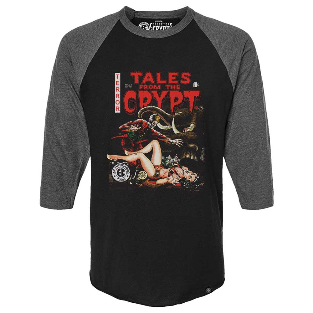 Tales From The Crypt Elephant Circus 3/4 Sleeve Raglan Shirt - Kreepsville