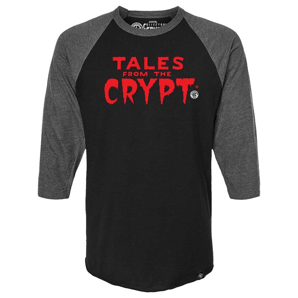 Tales From The Crypt Red Logo 3/4 Sleeve Raglan Shirt - Kreepsville