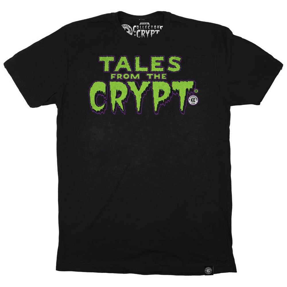 Tales From The Crypt Green Logo Black T-shirt - Kreepsville