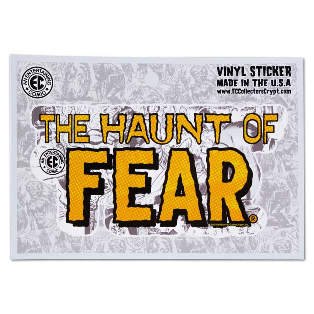 Haunt Of Fear Yellow Logo Sticker - Kreepsville