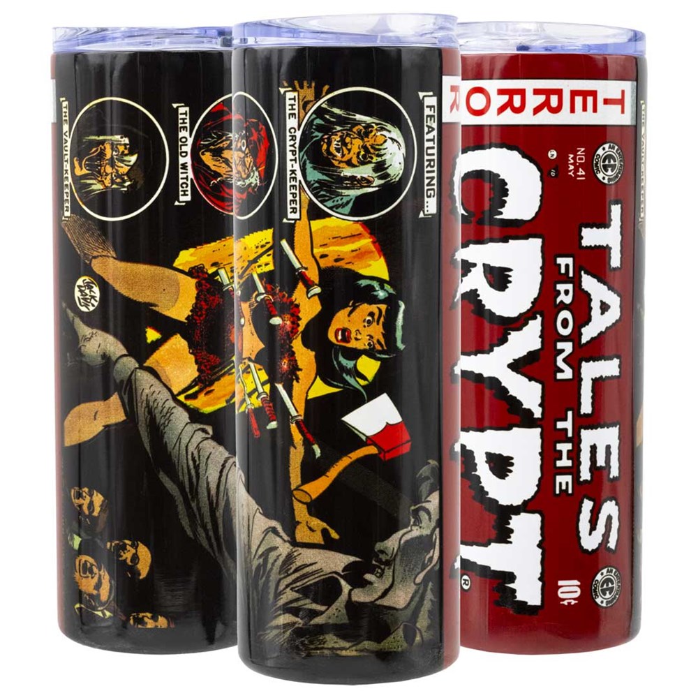 Tales From The Crypt Axe Thrower Skinny Tumbler - Kreepsville