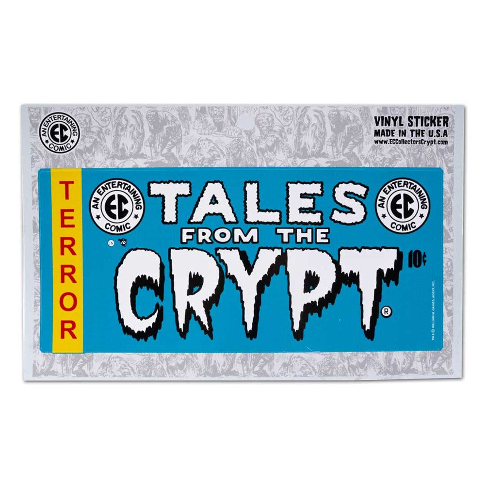Tales From The Crypt Mast Head Blue Sticker - Kreepsville