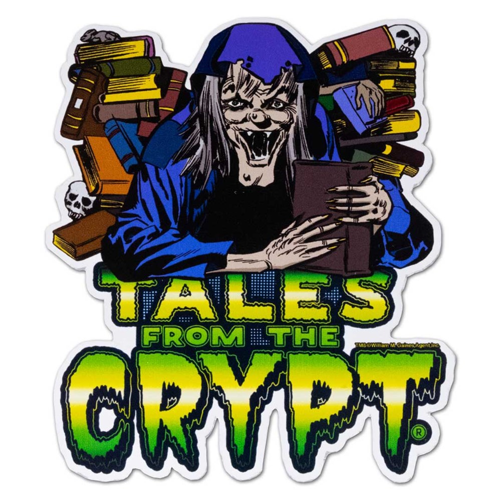 Tales From The Crypt Vault Keeper Books Sticker - Kreepsville