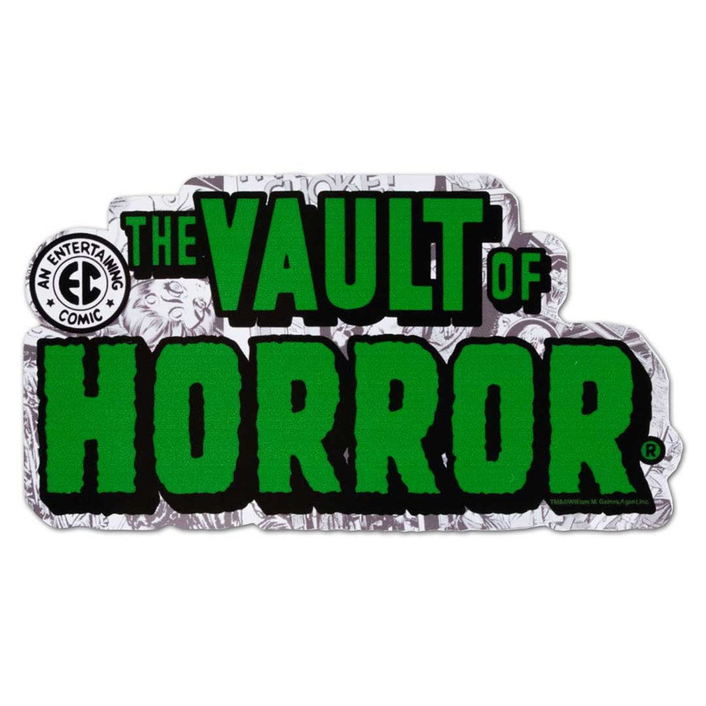 Vault Of Horror Green Logo Sticker - Kreepsville