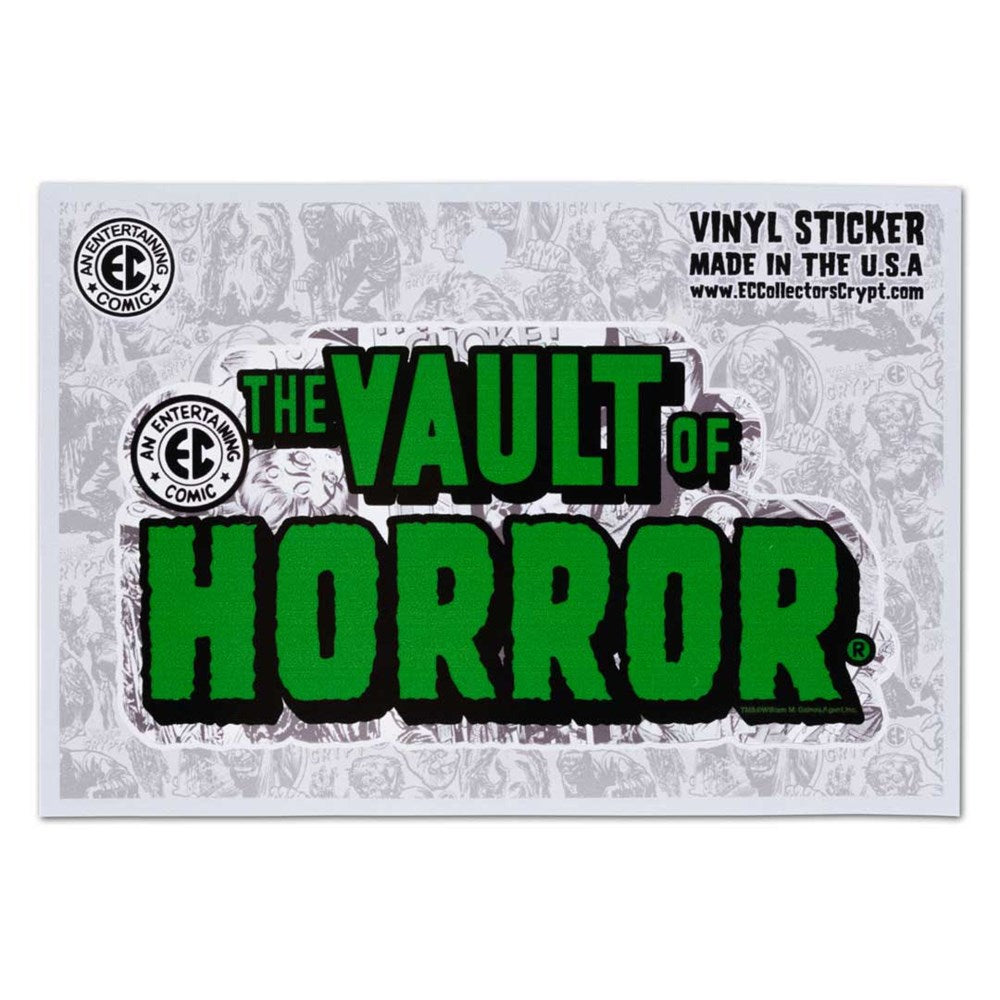 Vault Of Horror Green Logo Sticker - Kreepsville