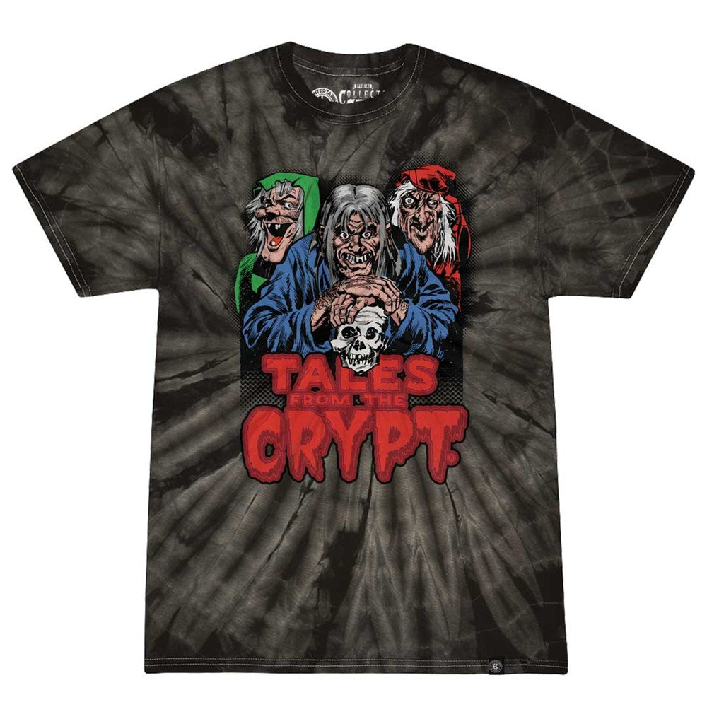 Tales From The Crypt Storytellers Red Tie Dye Black T-shirt - Kreepsville