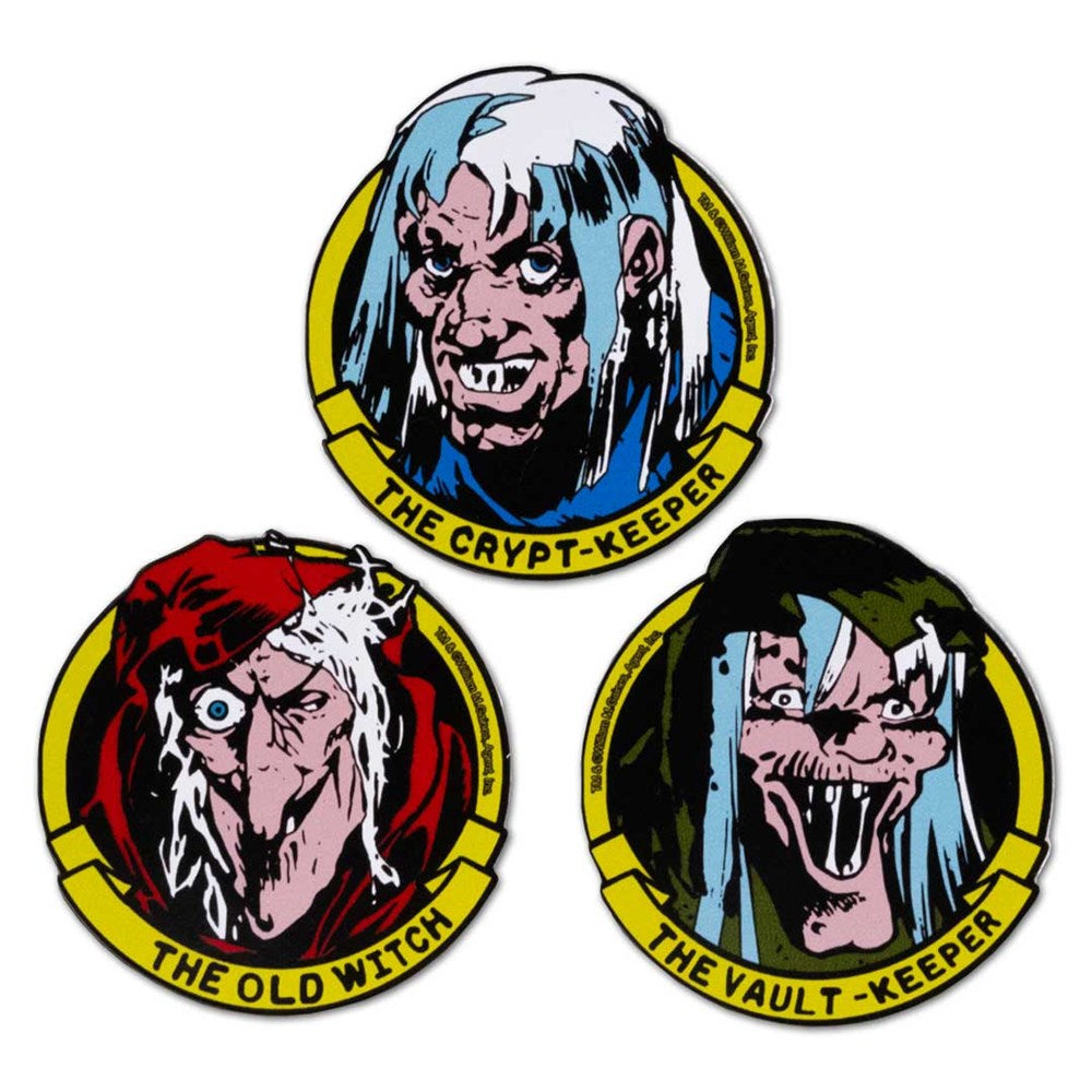 Tales From The Crypt Ghoulunatics Icons Set of 3 Stickers - Kreepsville
