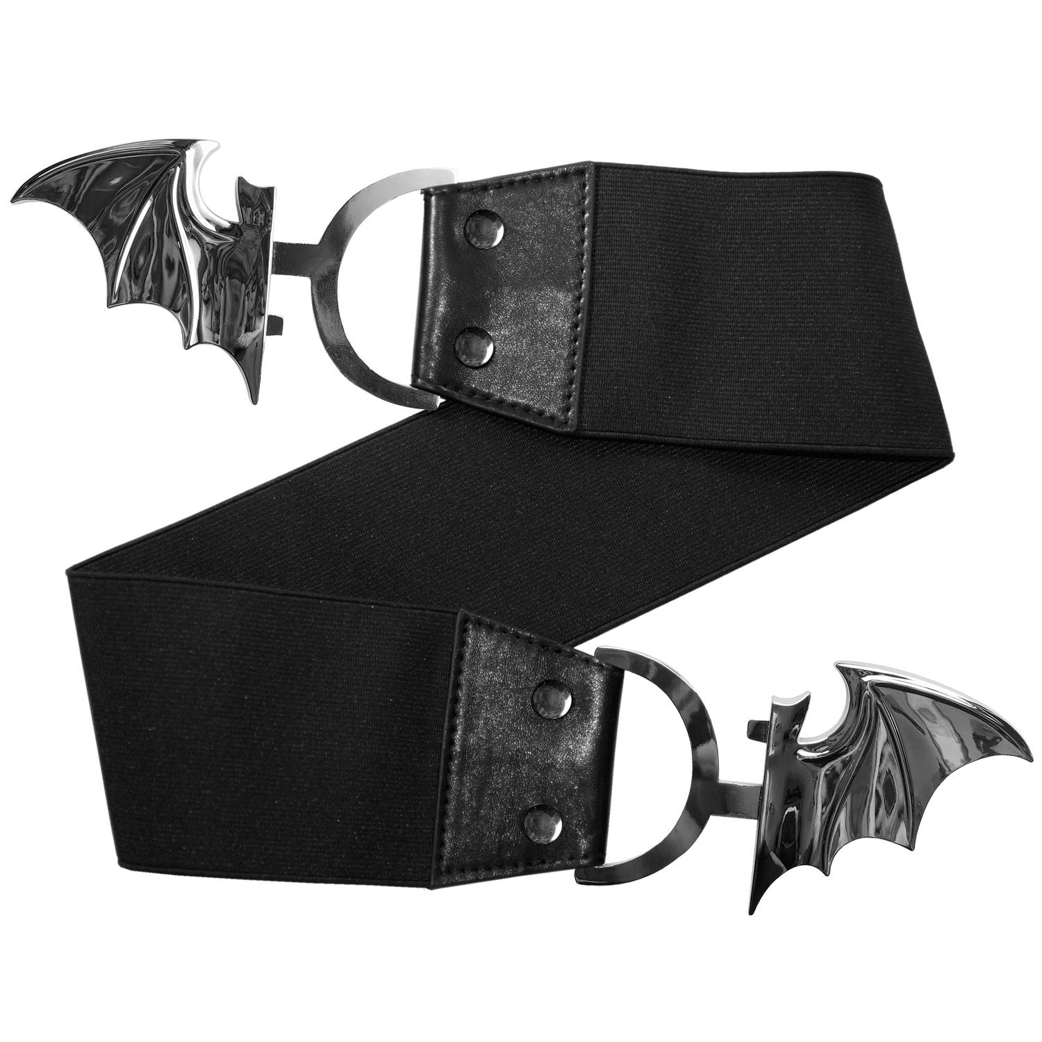 Kreepsville 666 Bat Buckle Elastic Waist Belt