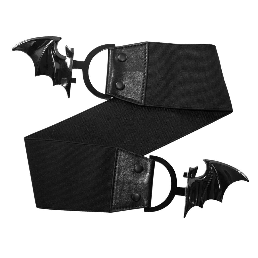 Elastic Waist Belt Bat Black - Kreepsville