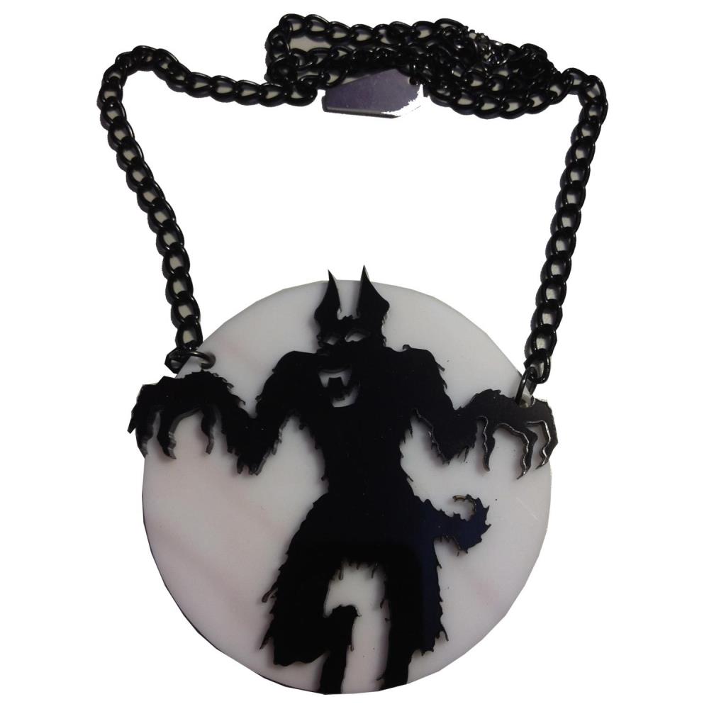 Howling At The Moon Acrylic Necklace - Kreepsville