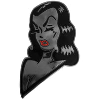 Thumbnail for Vampira Face XL Enamel Pin - Kreepsville
