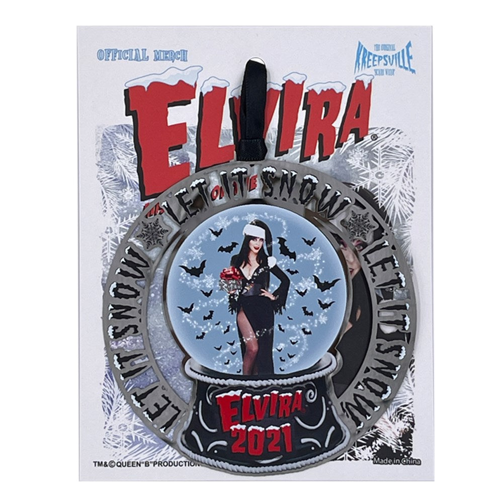 Elvira Let It Snow 2021 Charm Ornament - Kreepsville