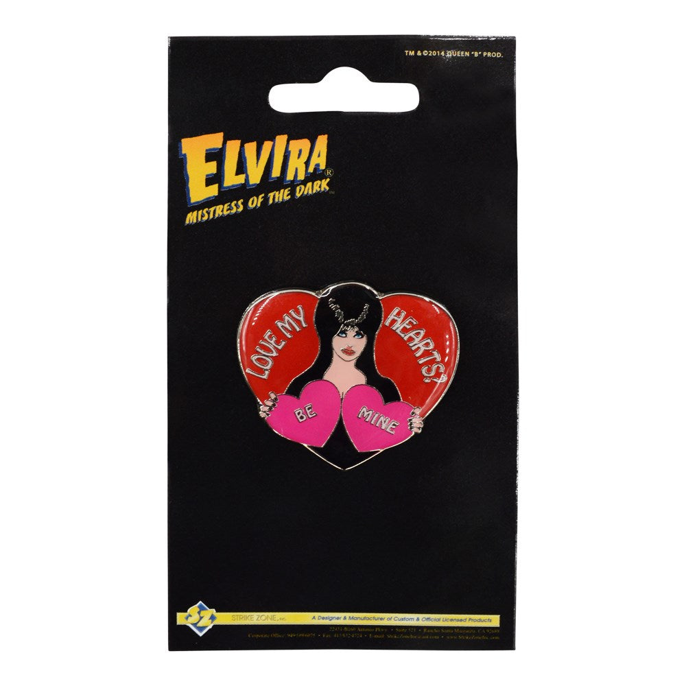 Elvira Knotts Love My Hearts Enamel Pin - Kreepsville