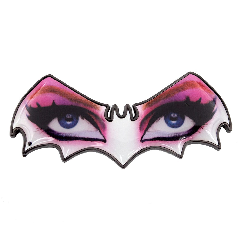 Elvira Bat Eyes Enamel Pin - Kreepsville