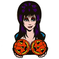 Thumbnail for Elvira Spinning Pumpkins Enamel Pin - Kreepsville
