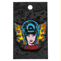 Thumbnail for Elvira Tattoo Flames Enamel Pin - Kreepsville