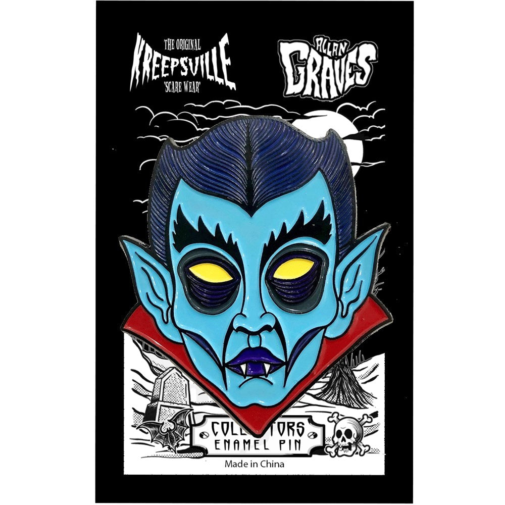 Graves Monster Dracula Enamel Pin - Kreepsville