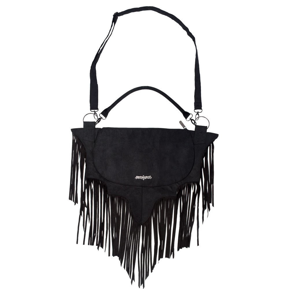 Bat Wing Fringe Shoulder Bag - Kreepsville