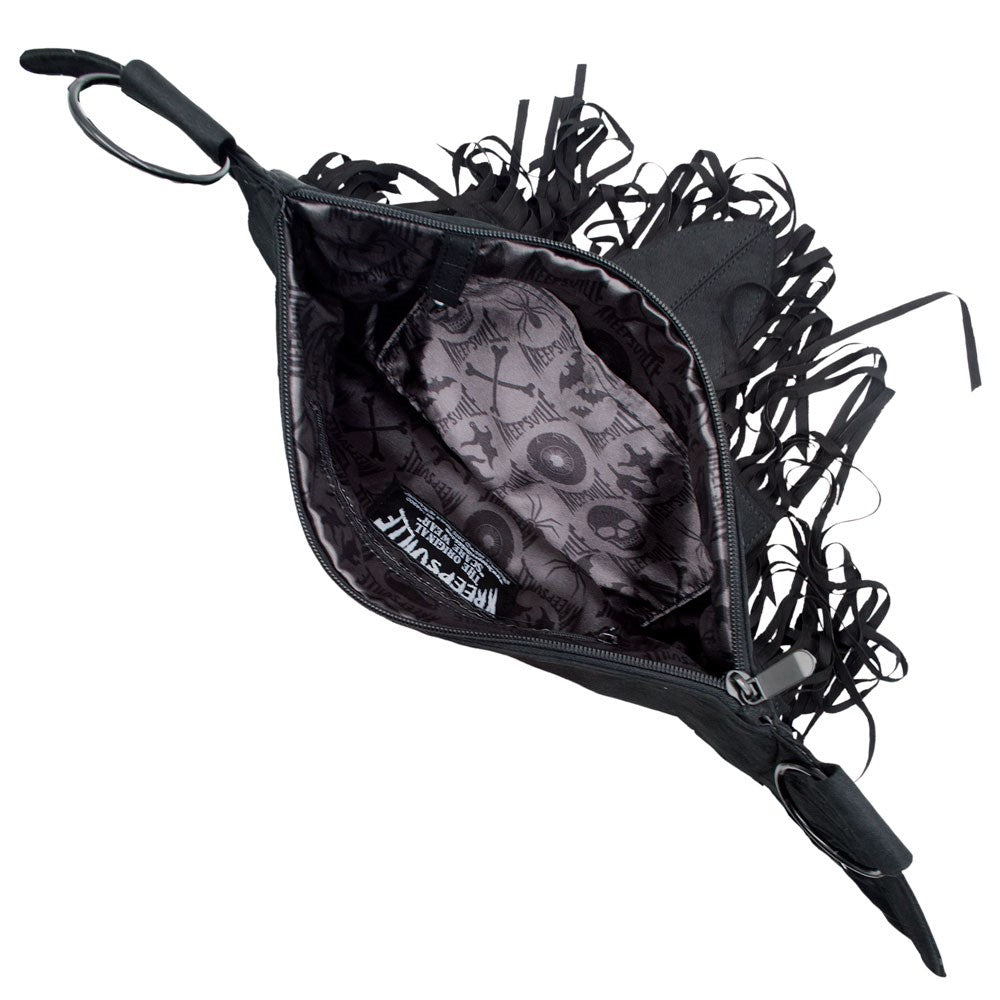 Bat Wing Fringe Shoulder Bag - Kreepsville