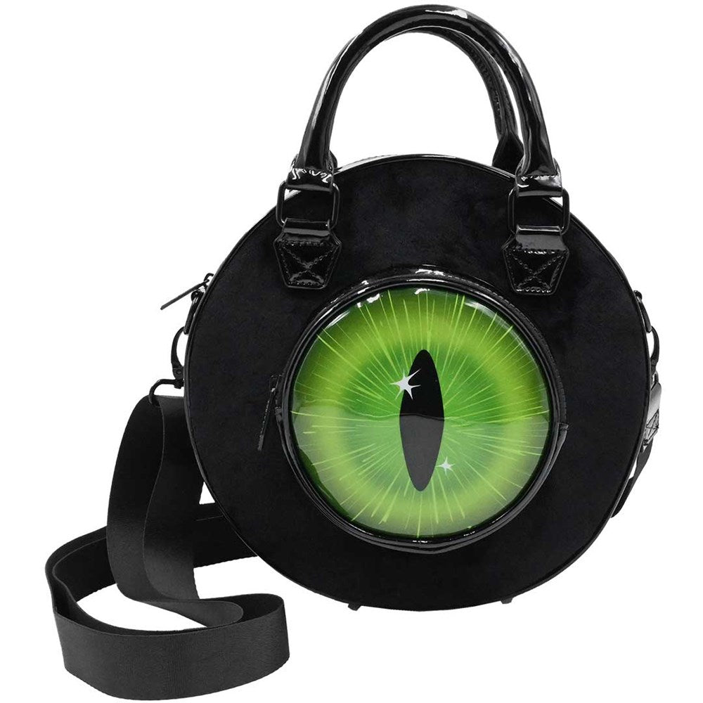 Eyeball Black Cat Backpack Purse - Kreepsville