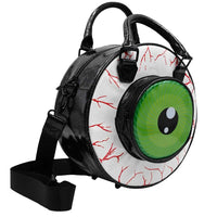 Thumbnail for Eyeball Black Glitter Backpack Purse - Kreepsville