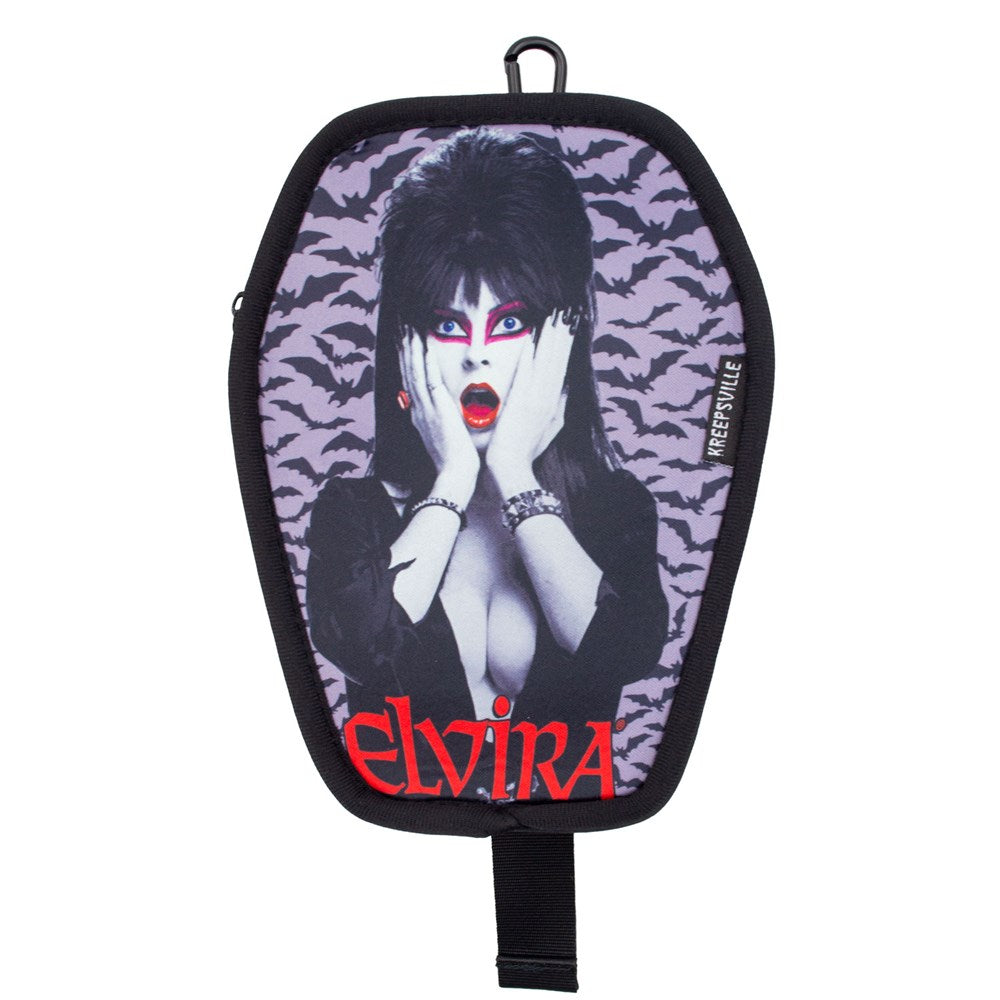 Elvira Bats Coffin Clip Pouch - Kreepsville