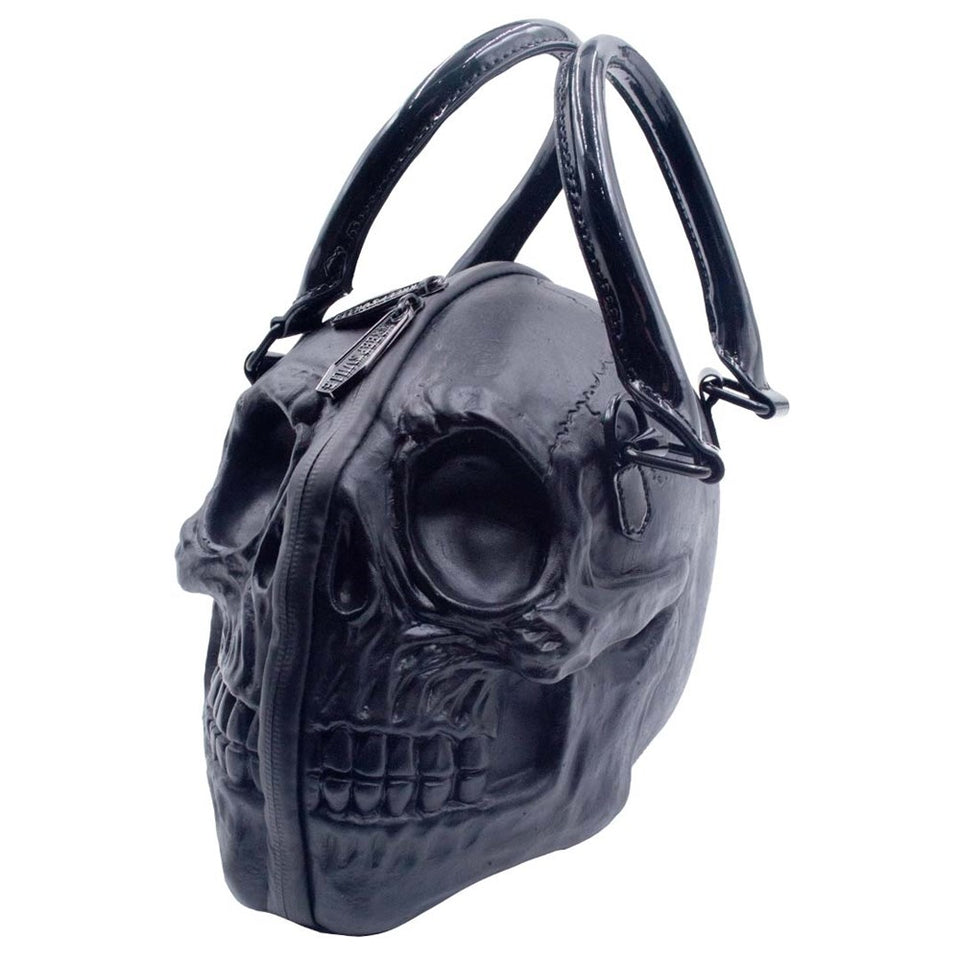 Kreepsville Skull Kiss Lock Coffin Handbag